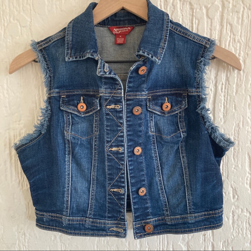 Arizona Jean Jacket Vest Size Medium